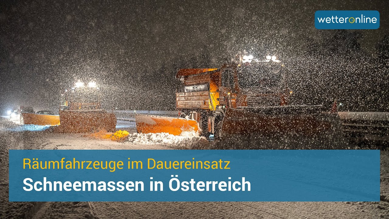Schneemassen in Österreich - Verkehrschaos in Kärnten