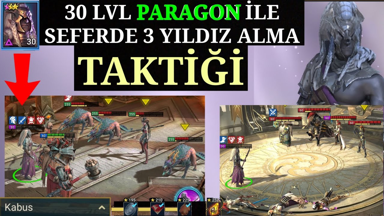 RAID: Shadow Legends Türkçe | 30 Lvl PARAGON ile SEFER BÖLÜMLERİ NASIL GEÇİLİR?