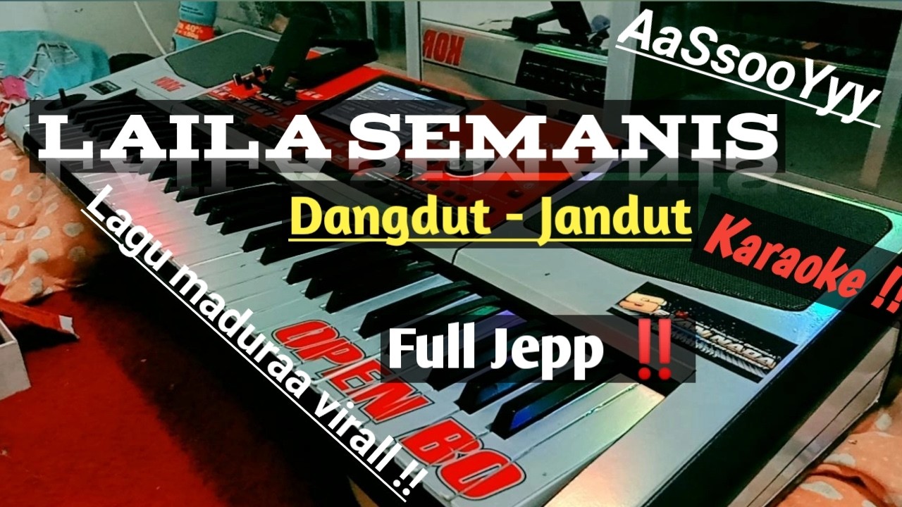 Laila Semanis|| Karaoke versi dangdut - Jandut