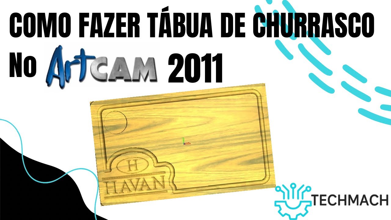 Como fazer desenho de tábua de churrasco no ArtCAM 2011