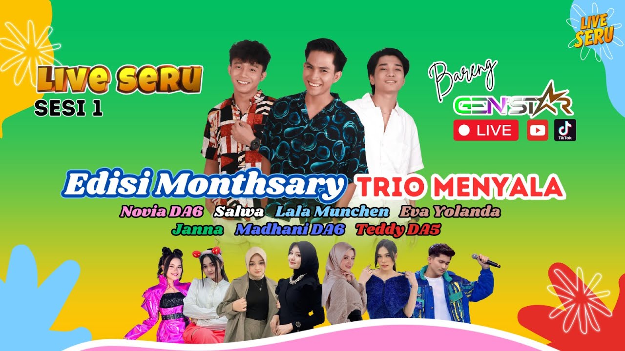 🔴 LIVE SERU SPESIAL MONTHSARY KE-1 TRIO MENYALA [PART 1]