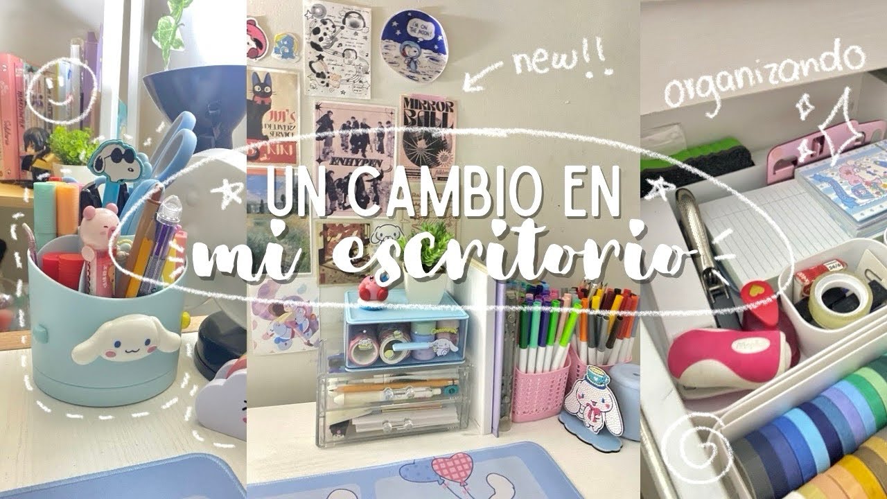 remodelando mi escritorio ⋅˚₊‧ ୨୧ ‧₊˚ ⋅ desk makeover, pinterest inspo!