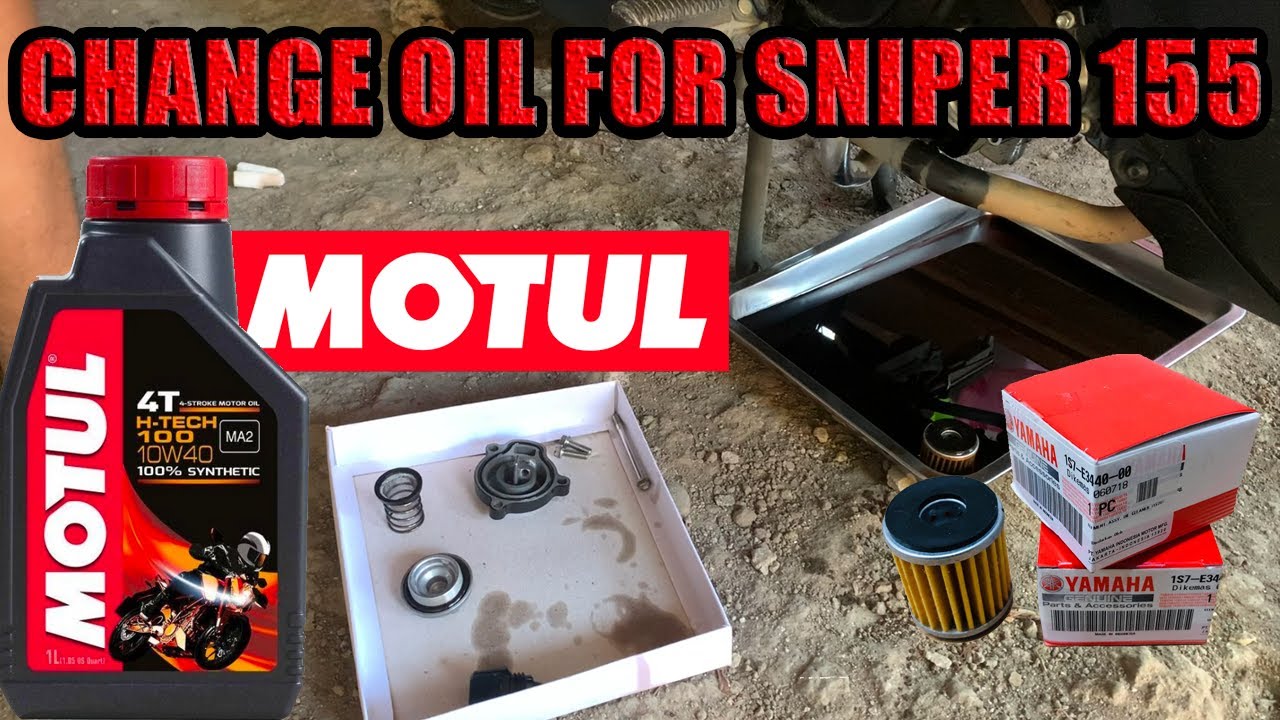 MOTUL CHANGE OIL FOR SNIPER 155