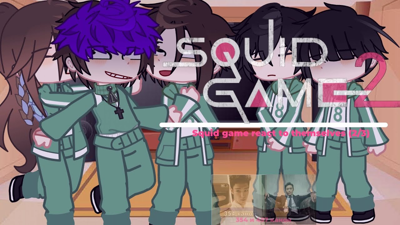 ||Squid game 2 react to themselves (+ ships..) || Eng/Ru || [2/2] Au ./