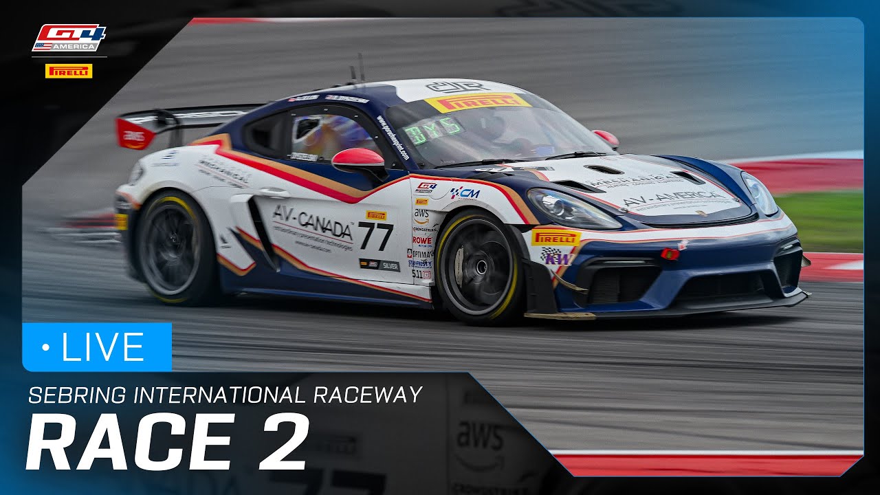 LIVE | Race 2 | Sebring International Raceway | Pirelli GT4 America 2025