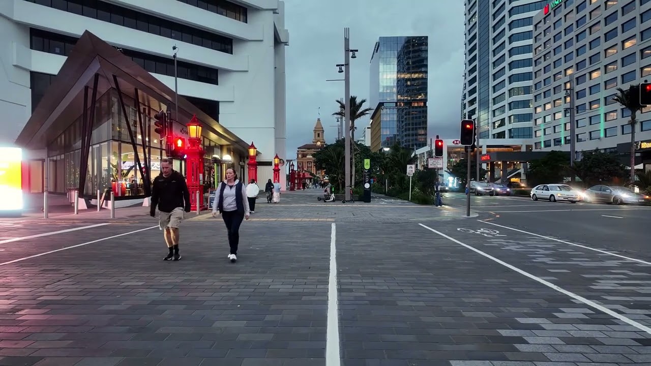 City Vibes Auckland 4K | Walking Through the Beating Heart of NZ