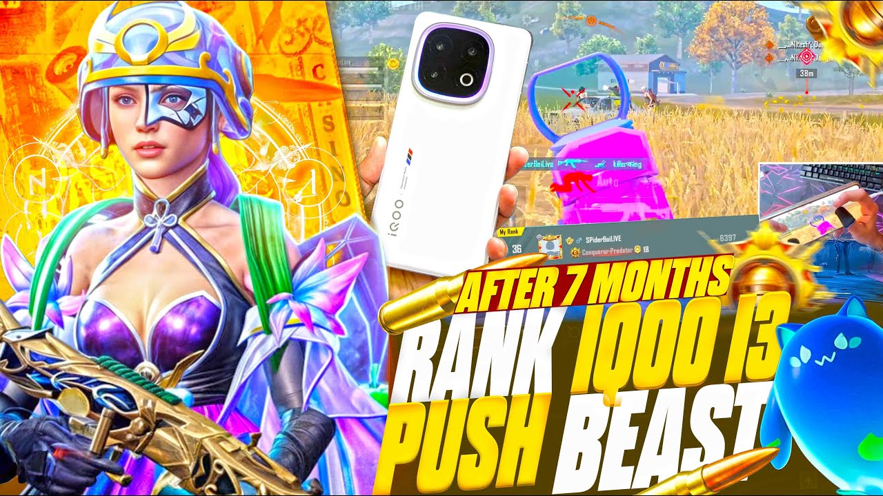IQOO 13 5g BGMI 4.2 CONQUEROR PUSH 120 FPS TEST WITH FPS METER AFTER 12 months | SPIDERBOI GAMING
