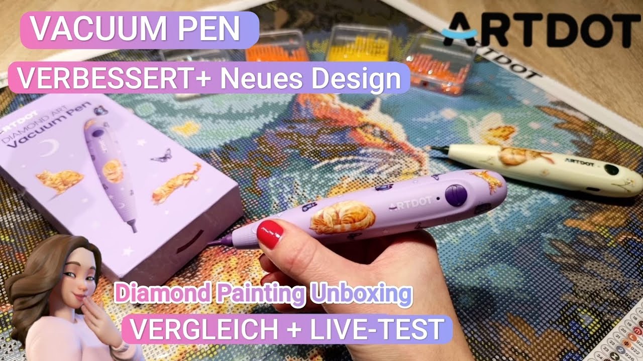 💎 Diamond Painting Vacuum Pen Verbessert + Neues Design✨Artdot + Rabattcode