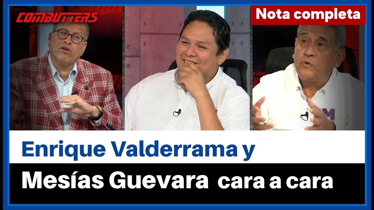Mesías Guevara y Enrique Valderrama presentan sus propuestas presidenciales en Combutters