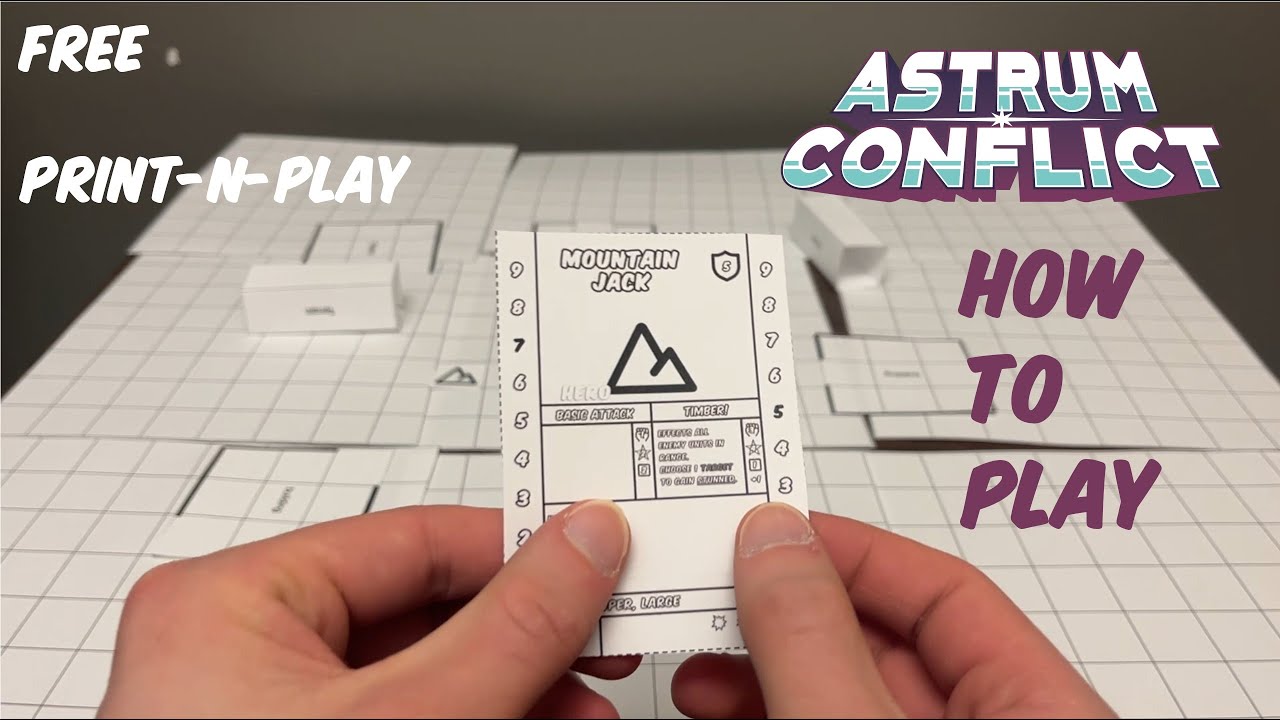 Как играть в Astrum Conflict | Бесплатная игра для самостоятельной печати