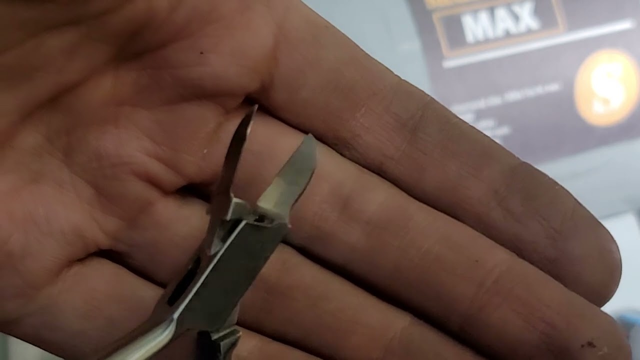 Видео результата заточки маникюрных кусачек на станке Sharp Knife Expert MAX в Центре Заточки