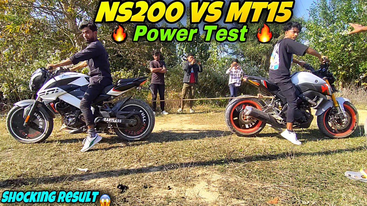 NS200 VS MT15 Power Test 😱🔥 / Who Will win ? 🤔 in 2024 ￼