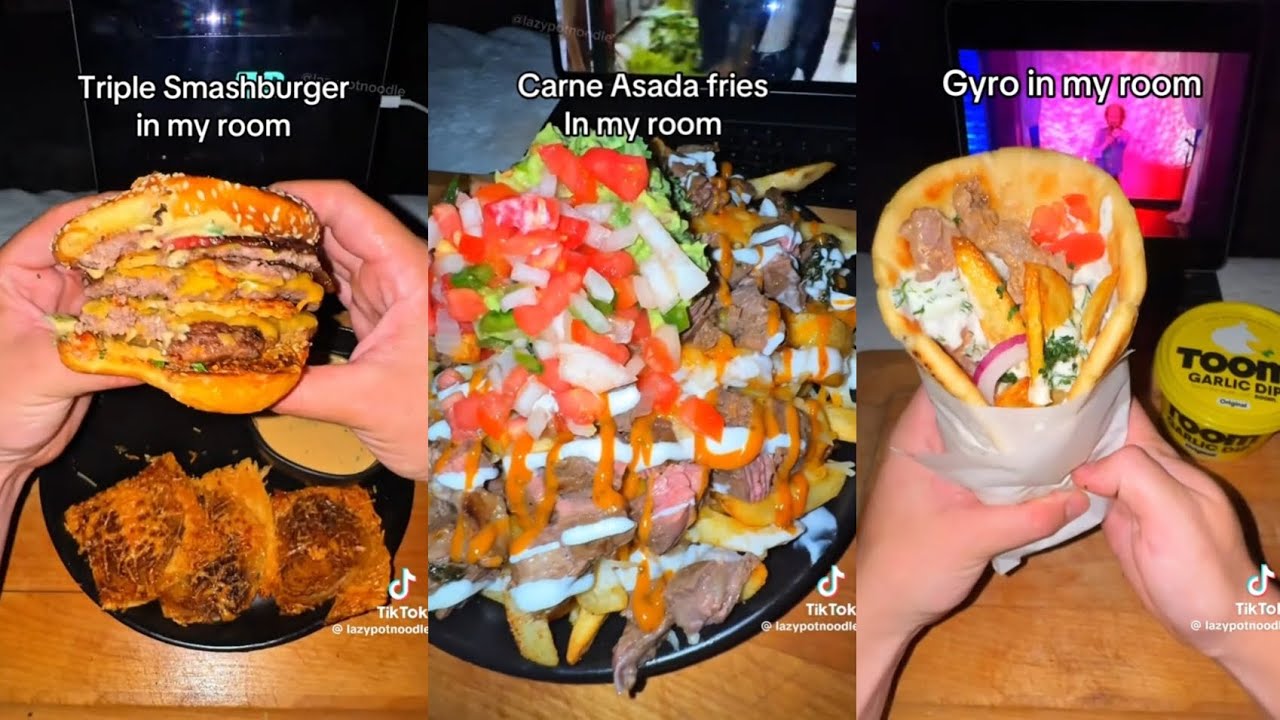 Cooking in dorm room || Tiktok Completion