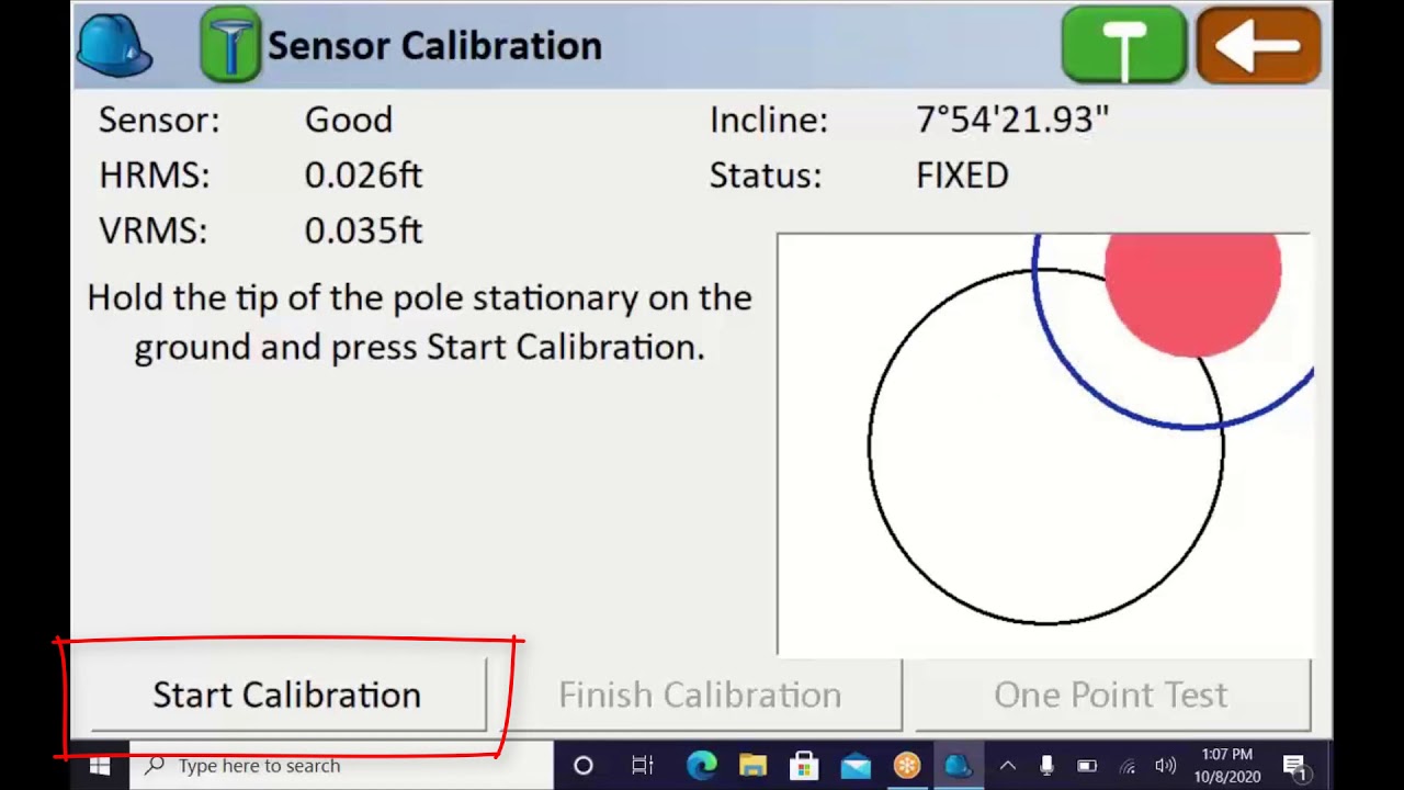 Carlson BRx7 Configuration 2/3 &ndash; IMU Pole Calibration
