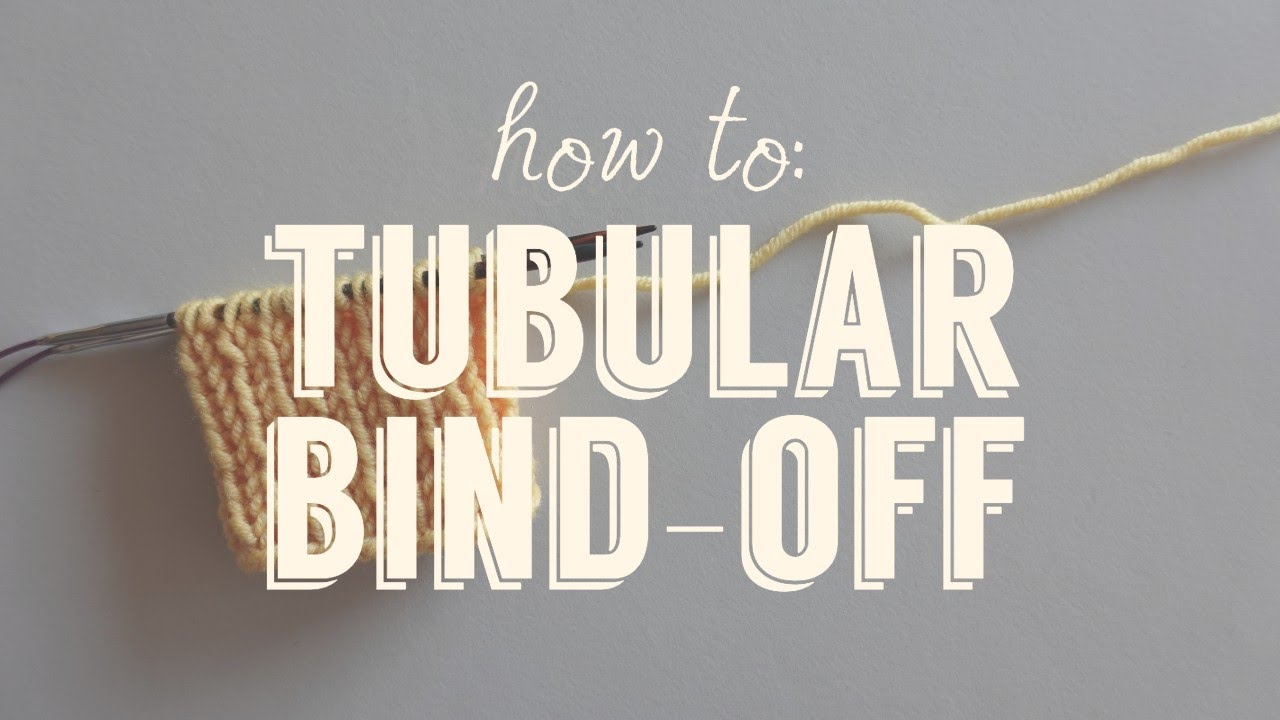 신축성있는 코막음: 튜브식 코막기 | Tubular bind-off | Italian bind-off