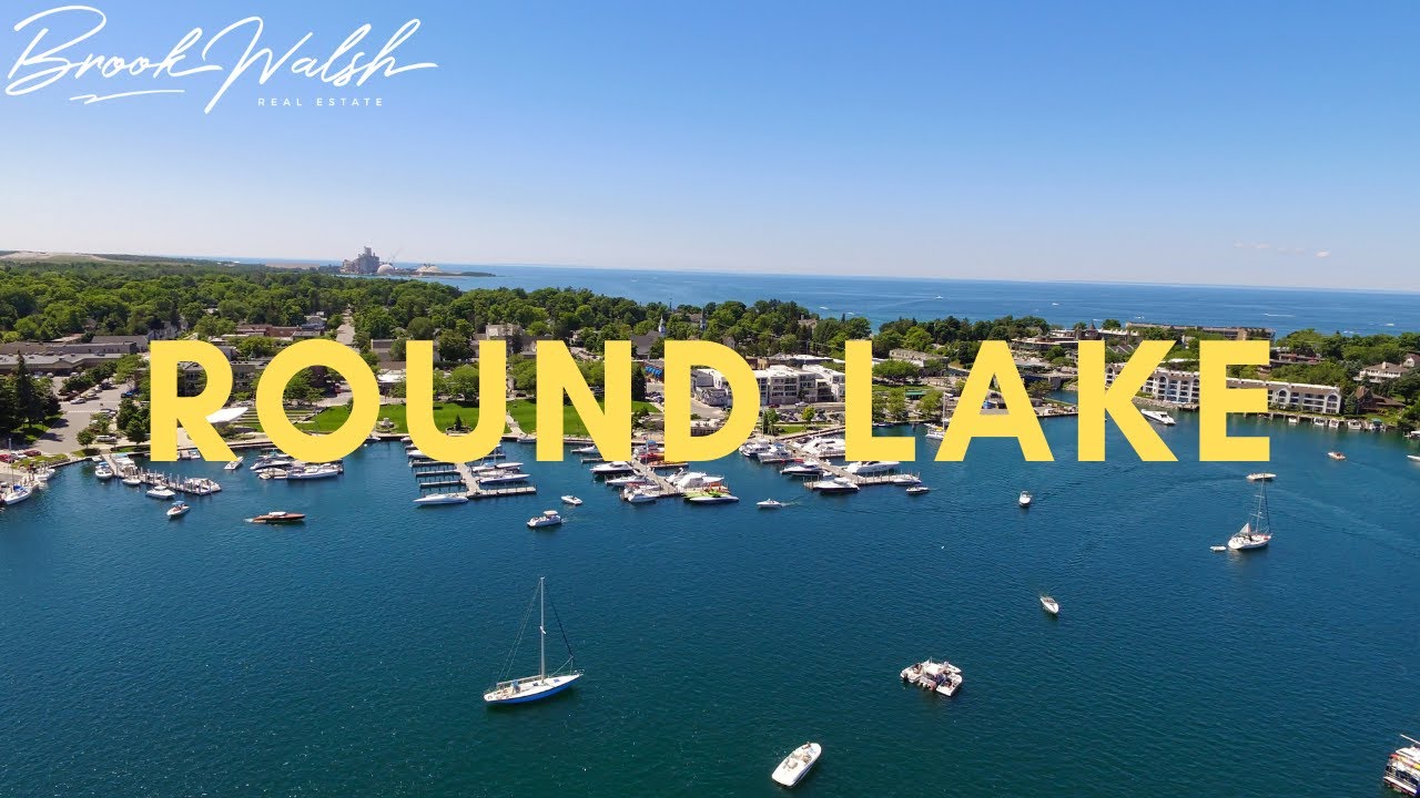 Round Lake Charlevoix, MI Drone Tour