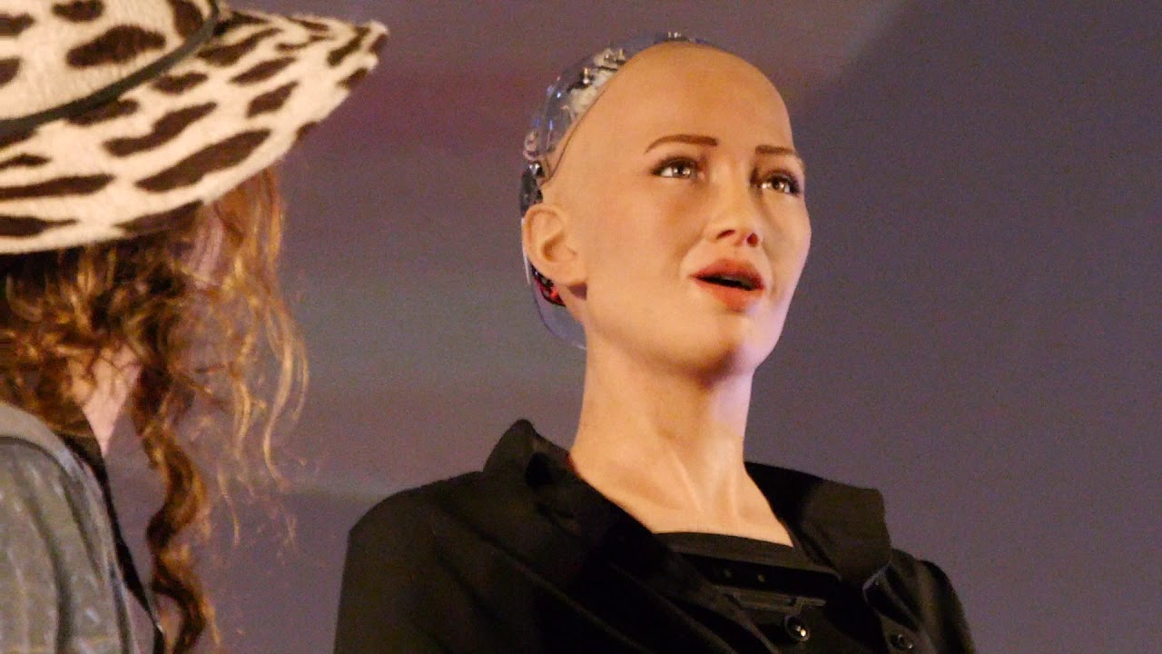 Il droide Sophia al Wired Next Fest di Firenze