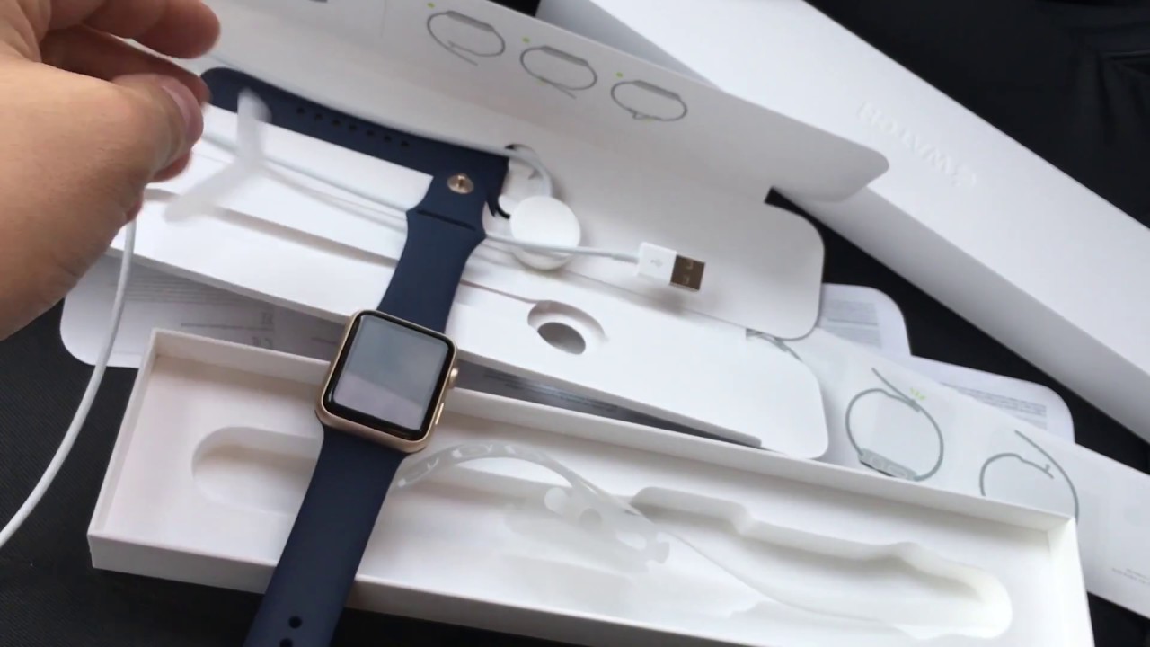 Apple Watch 42mm Series 1 Gold Unboxing