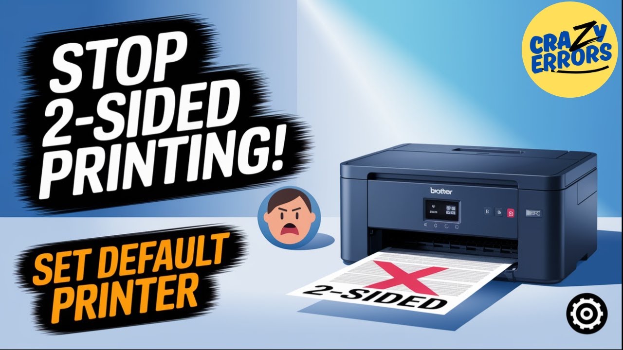 How to Stop 2-Sided Printing by Default & Set Default Printer? (Windows 11 | Brother Fix)