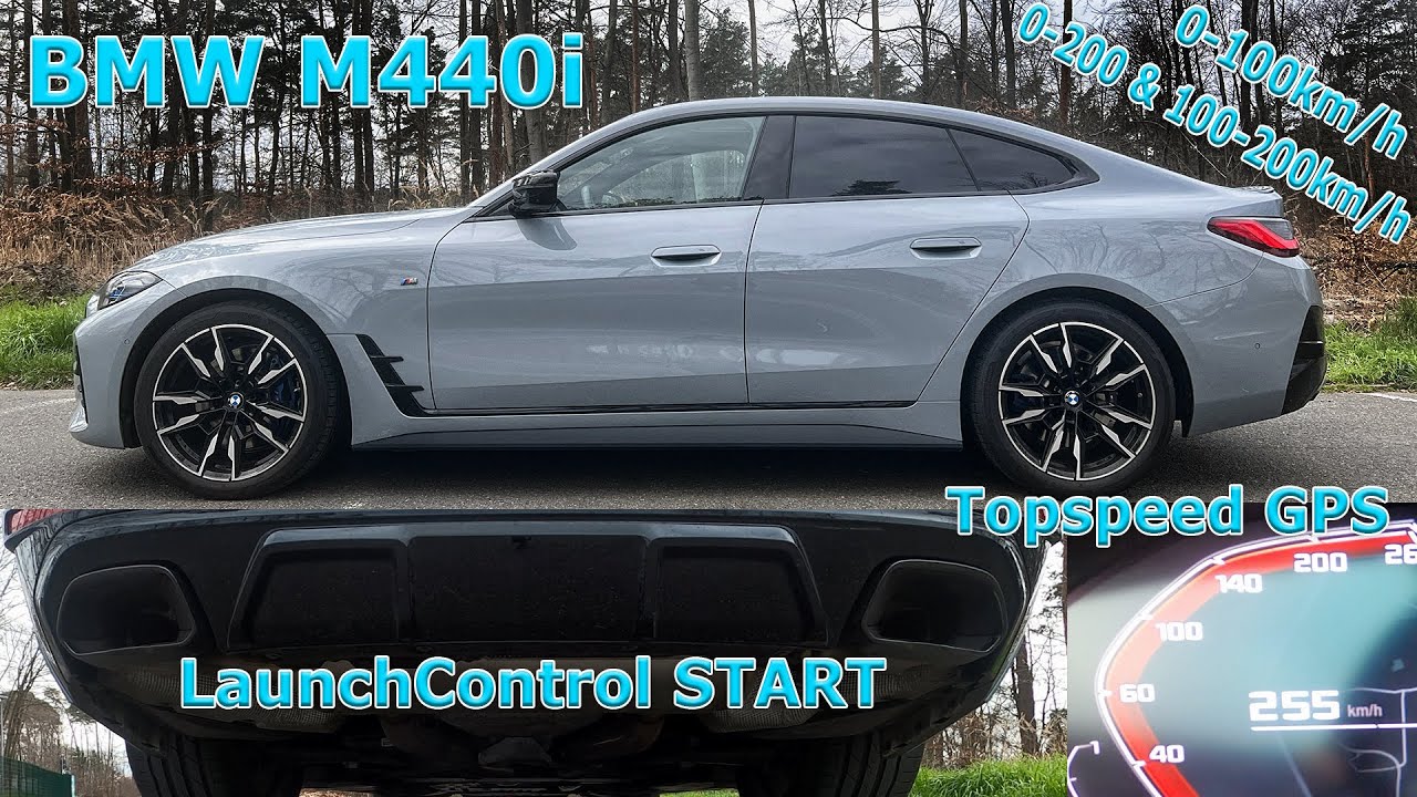 BMW M440i Gran Coupe G26 0-100 & 100-200 Topspeed GPS & Soundcheck