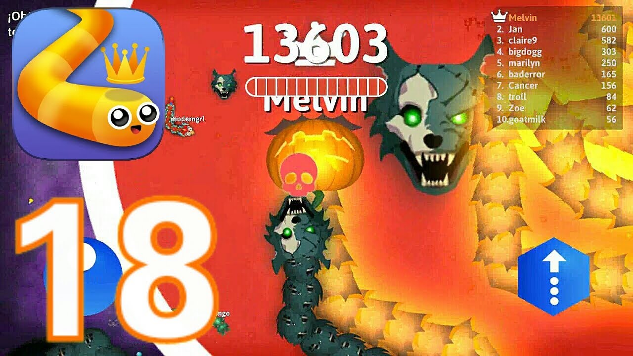 Snake.io-(Gameplay 18)-Jugando HISS-O-WEEN Con SNAKE-O-LANTERN