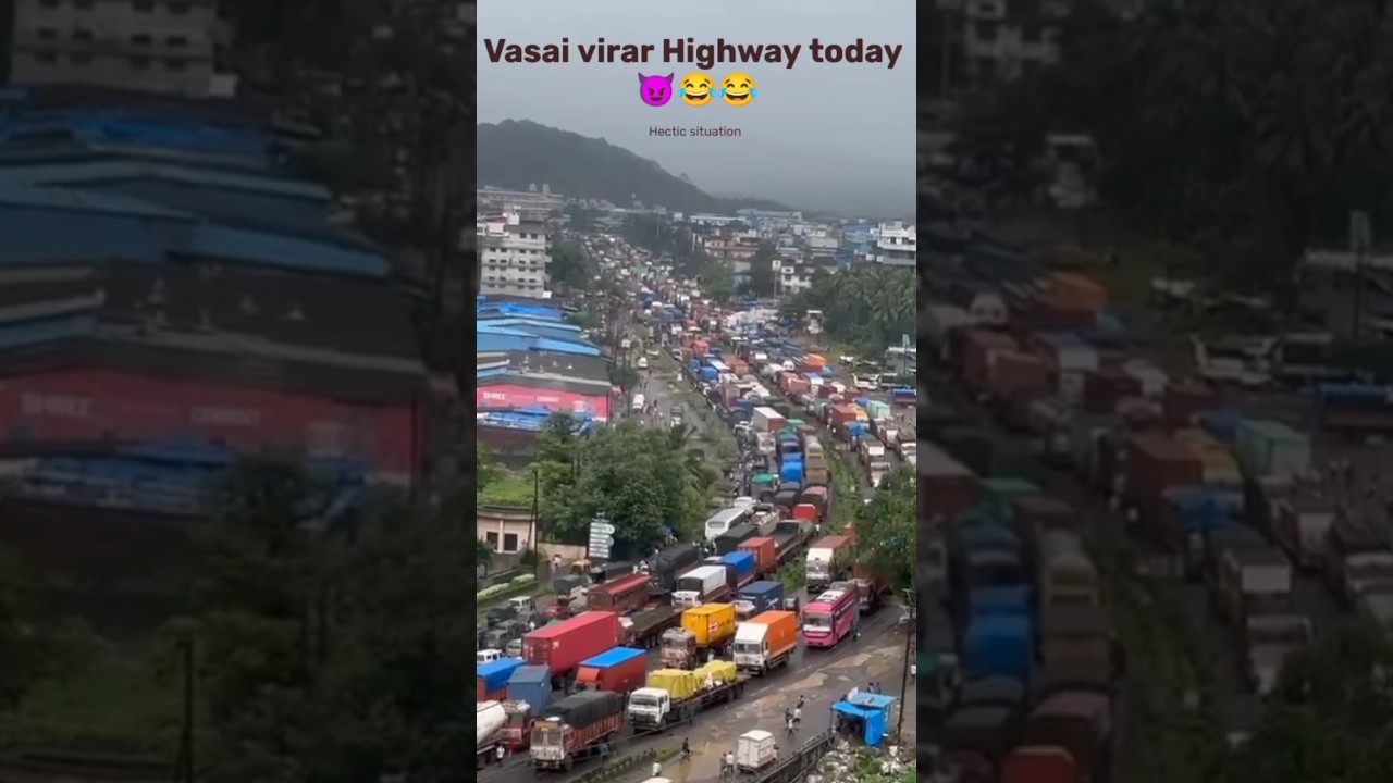 Western express Highway traffic jam, Traffic jam in thane Ghodbunder Road, Hotel Fountain, #traffic