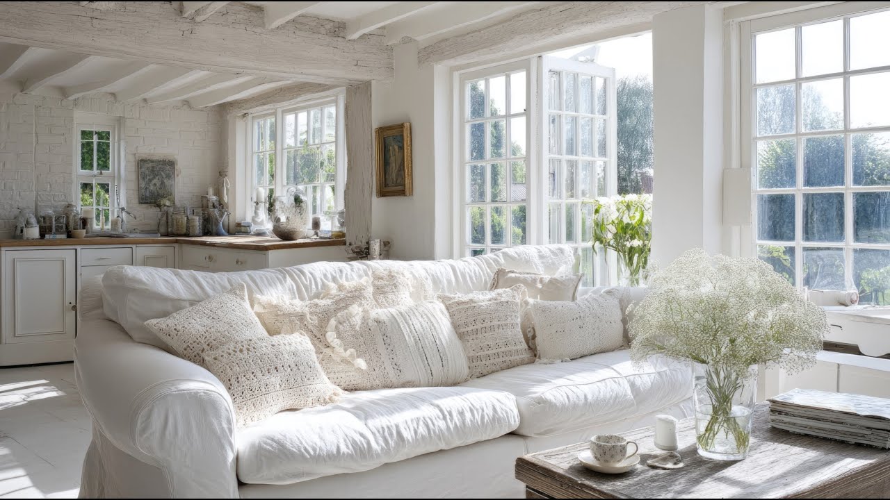 Shabby Chic Interior Ideas for a Calm Home with Crochet Touches
