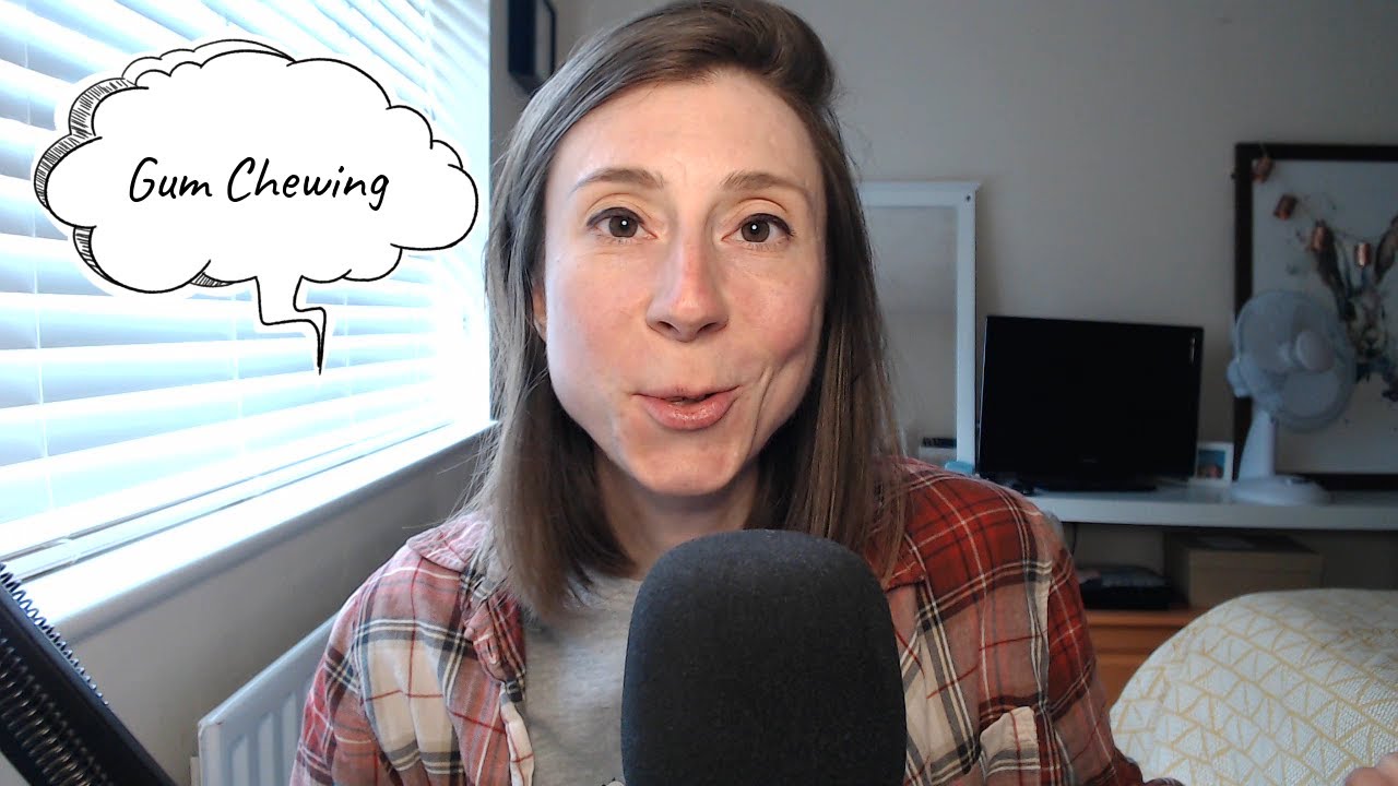 ASMR (Fast) Gum Chewing + Whispered Ramble What I've Been Watching (Requested Vid)