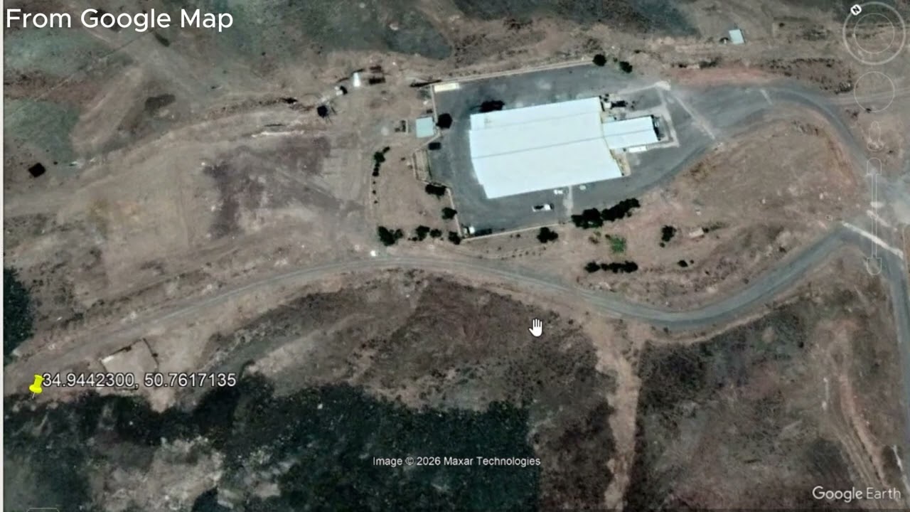 Iran's second nuclear facility has been discovered on Google Maps.