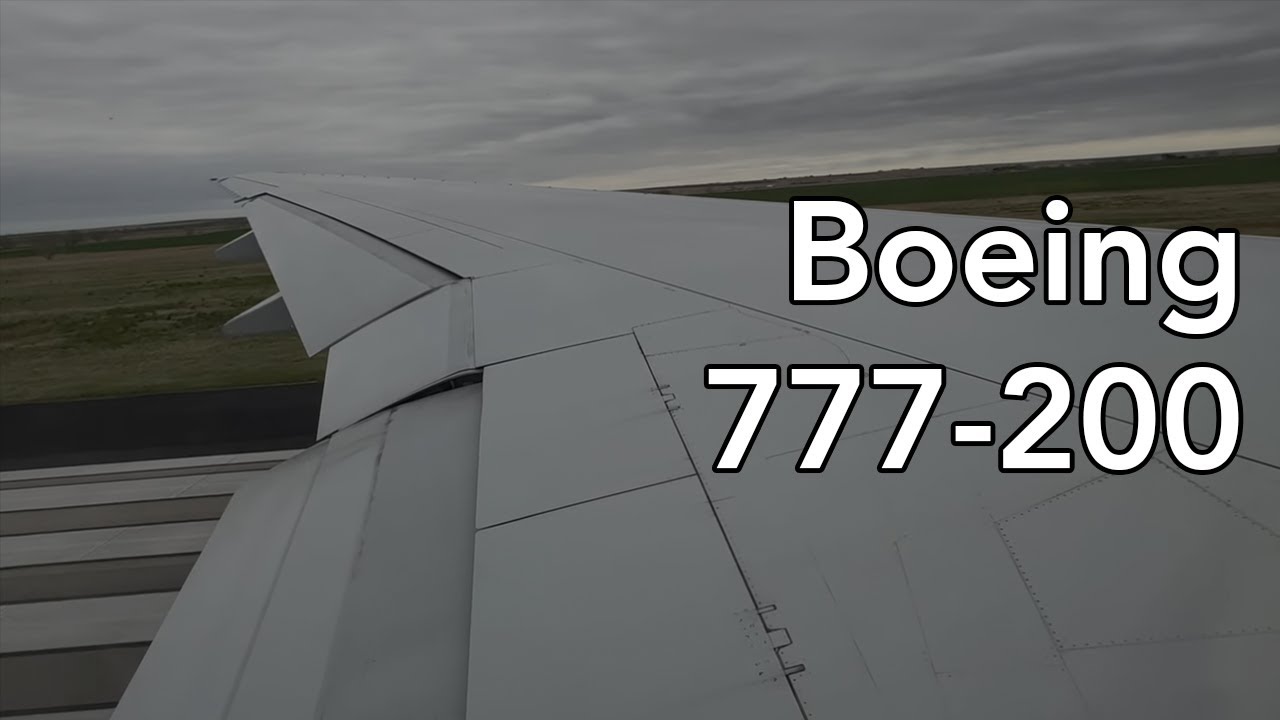 [4K] PW4077 Spool up! CLASSIC 777-200 Takeoff from Denver Intl