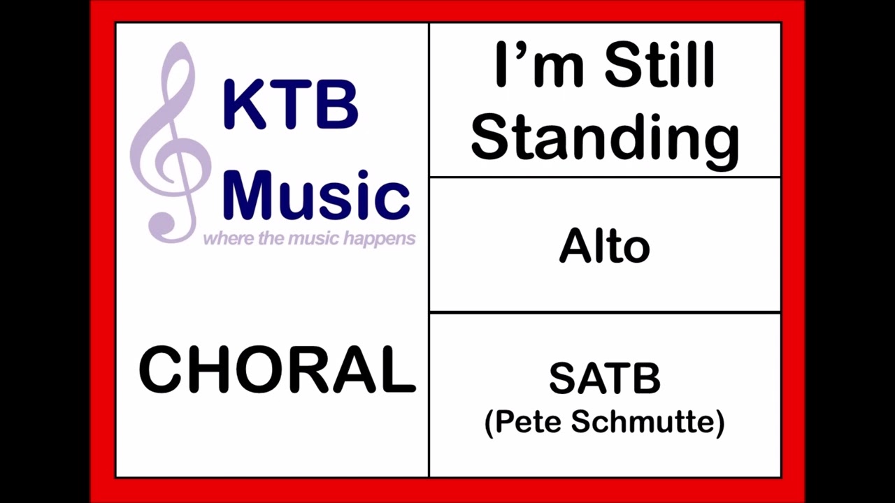 I'm Still Standing (Elton John)(Sing) SATB Choir [Alto Part Only]