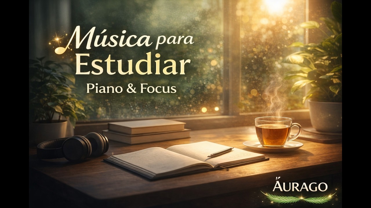 Música de Piano para Estudiar y Concentrarse Profundamente 🌿 Deep Focus | ÁURAGO