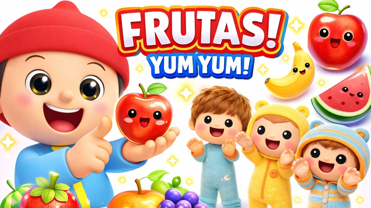 A Dança das Frutinhas 🍓🎵 | Música Infantil Educativa | Frutas para Crianças e Bebês