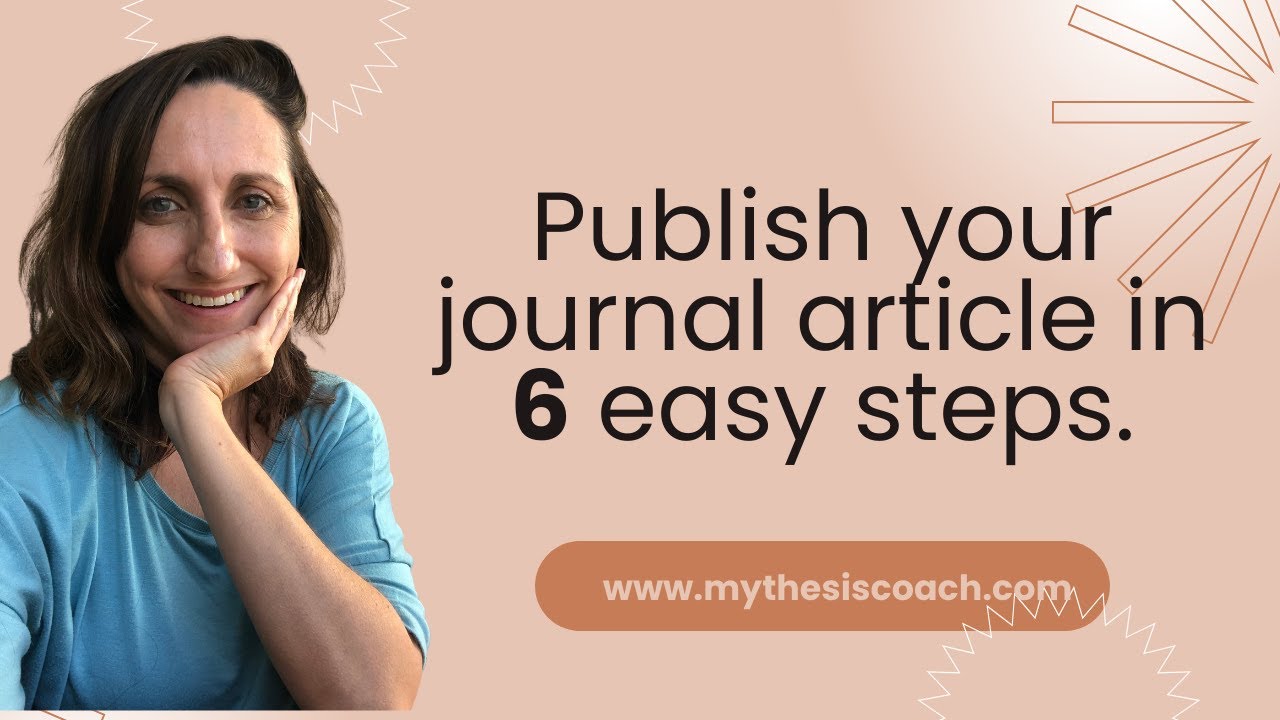 Publish your journal article in 6 steps