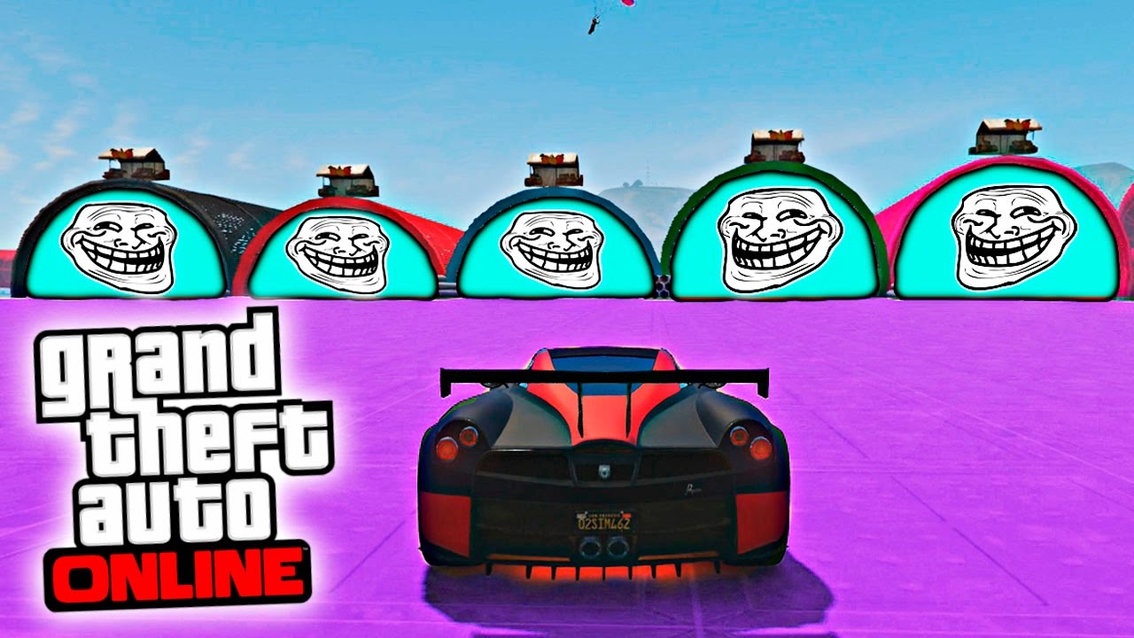 LA CARRERA ACROBÁTICA MAS TROLL con META TROLL! - GTA V Online PS4 (GTA 5 Online) | Zoko