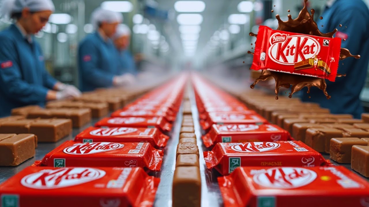 How KitKat Are Made In a Factory | See How They Make 8 Million Bars Every Day!