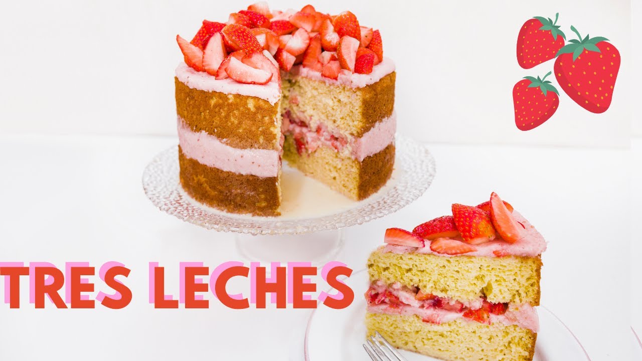 COMO HACER UN PASTEL DE TRES LECHES CON FRESAS @castrawberries | DANI FLOWERS
