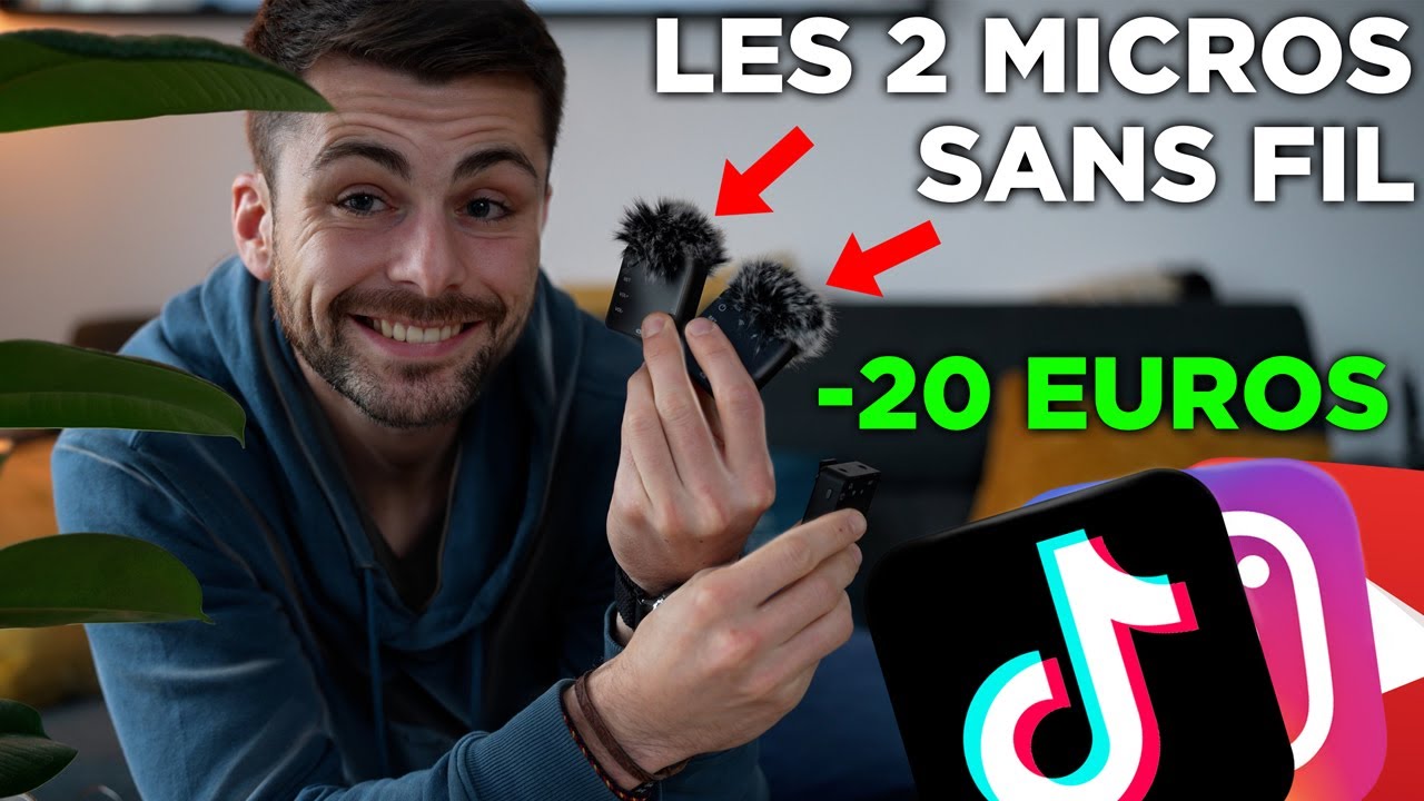 Double MICRO SANS FIL pour TIKTOK, YOUTUBE et INSTAGRAM