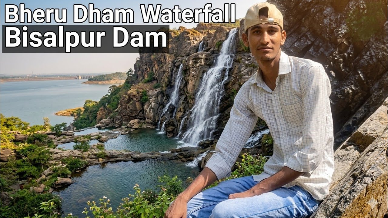 Bheru Dham Waterfall🤩_ Tharoli, Tonk🤞 ll Bisalpur Dam Banas River lDinesh Meena Blogs.