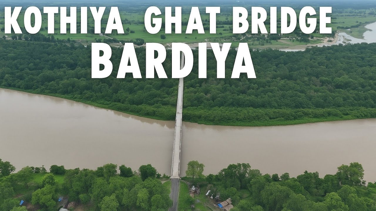 Epic Drone View of Kothiya Ghat Bridge | Bardiya, Nepal Travel Vlog
