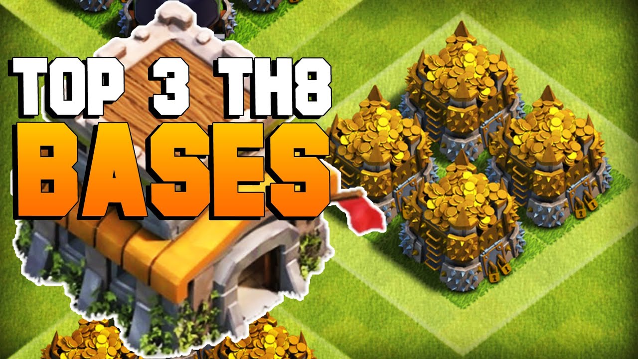 Clash of Clans | TOP 3 TH8 Farming Base 2016 | CoC BEST Town Hall 8 Defense [TH8 2016]