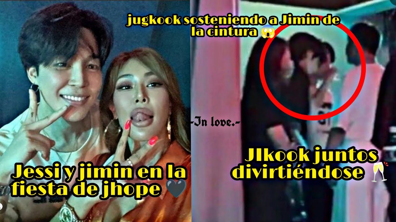 JUNGKOOK SOSTENIENDO A JIMIN DE LA CINTURA?👀+FIESTA JHOPE 🖤🤍+JM SALIENDO CON SUS AMIGOS#jikook #bts