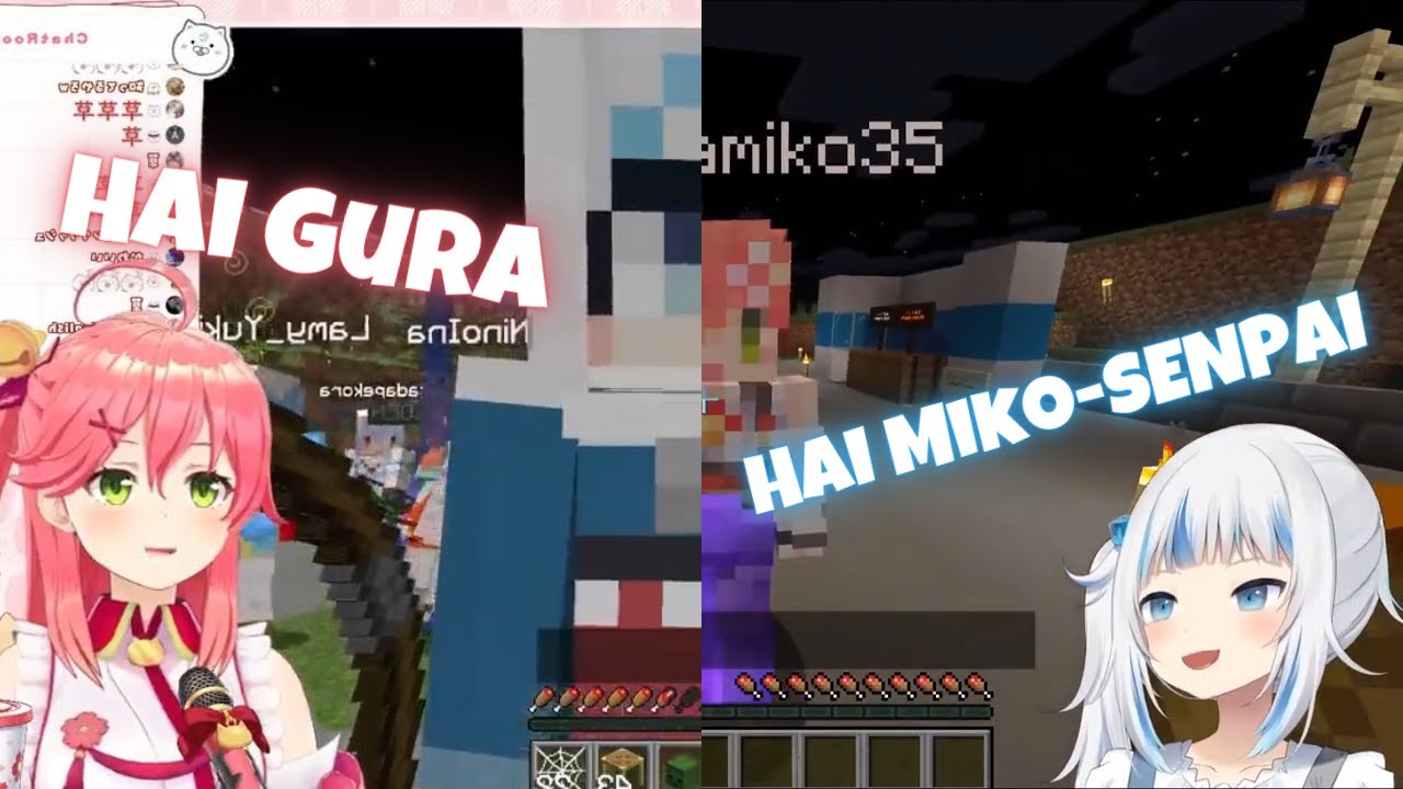 Lucunya Percakapan Antara Gura dan Miko | hololive