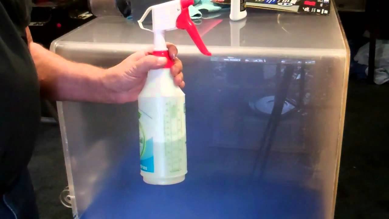 Removing scratches from an acrylic aquarium