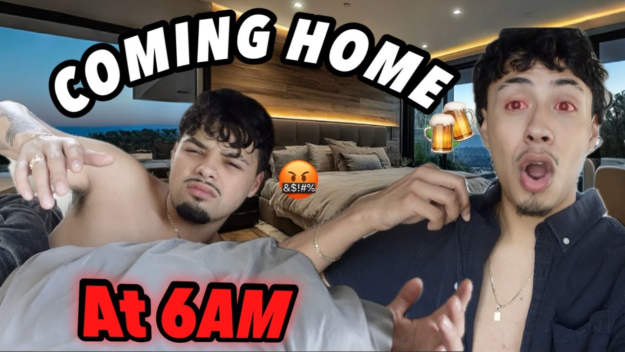 COMING HOME FROM THE CLUB AT 6AM *PRANK ON MY BOYFRIEND* (HE CRASHED OUT)