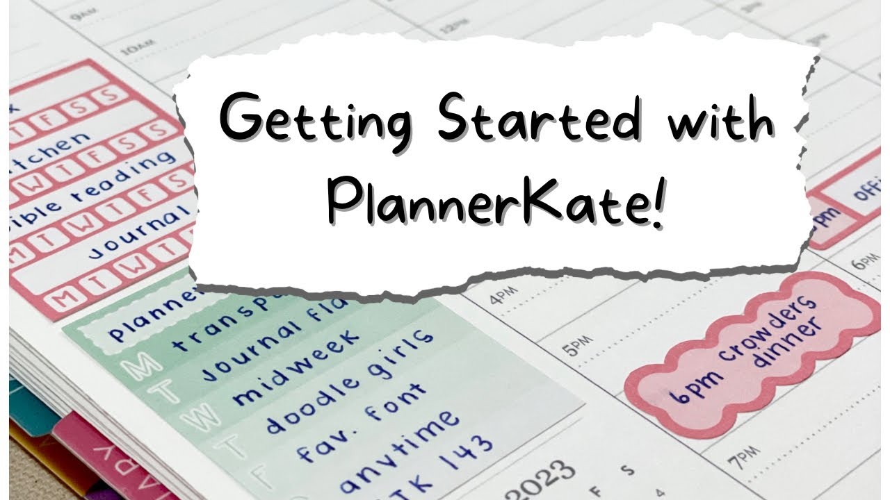 Getting Started with PlannerKate | Functional, No Kit Stickers