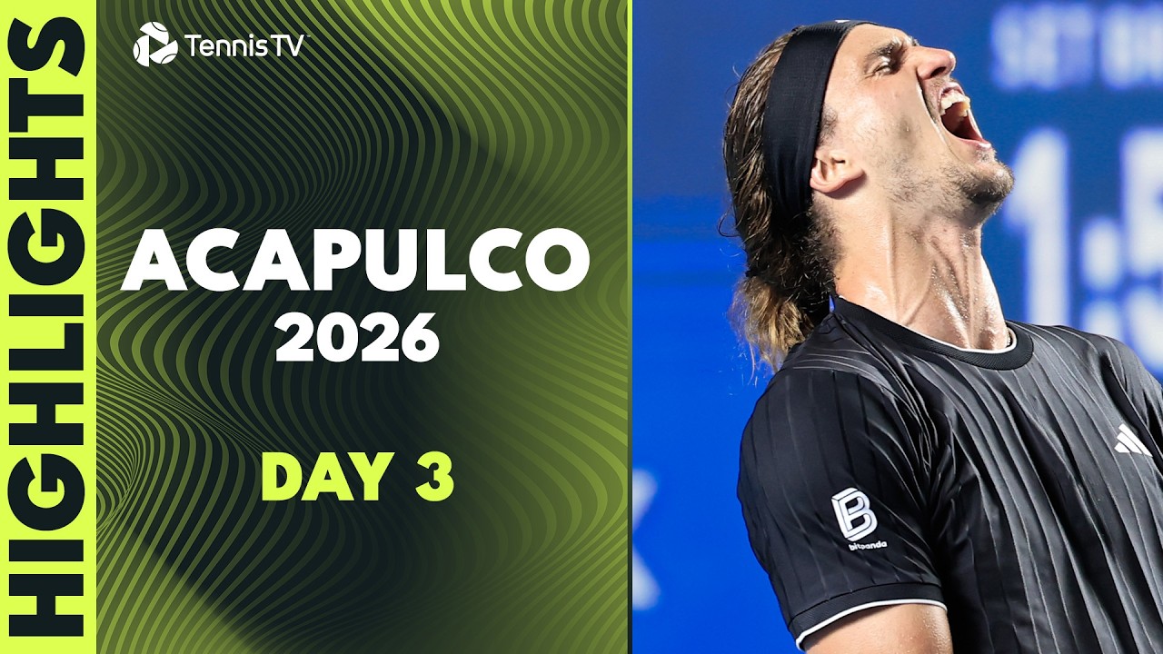 Zverev Faces Kecmanovic; Monfils, Cobolli, Tiafoe Feature | Acapulco 2026 Day 3 Highlights