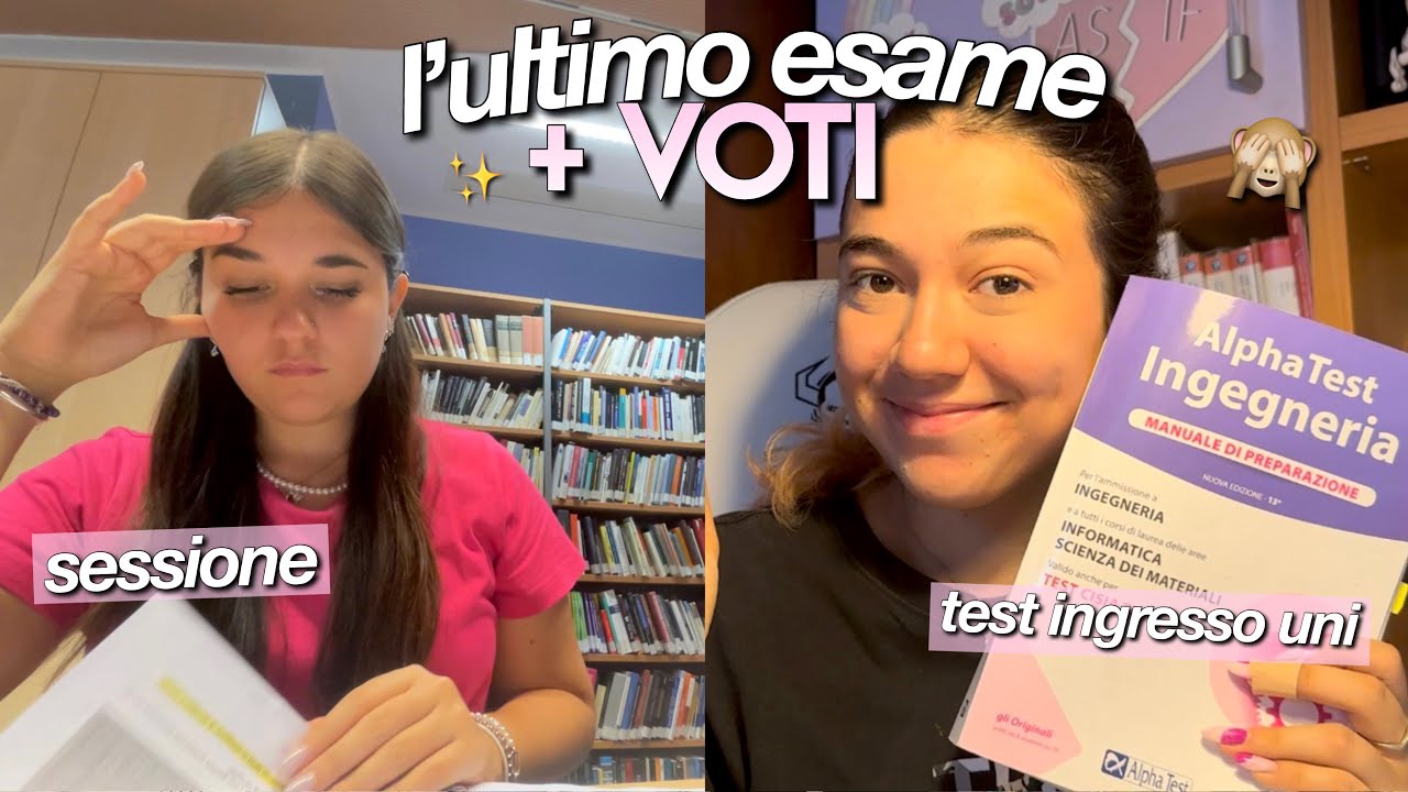 GLI  ULTIMI ESAMI DELL'ESTATE + VOTI📝🩵// study vlog
