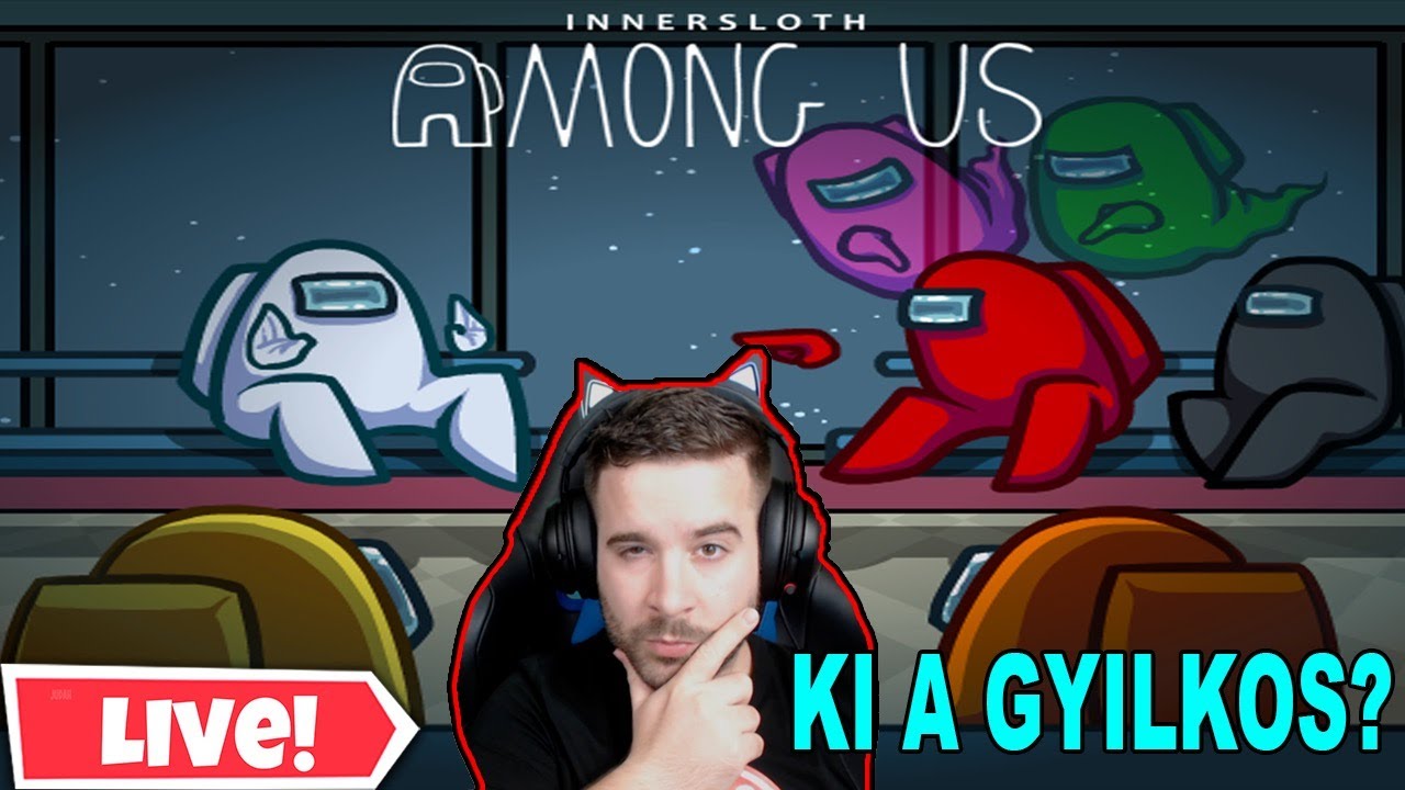 VAN EGY IMPOSZTOR KÖZÖTTÜNK ! | AMONG US LIVE a Srácokkal / Kinga,ZsDav,DoggyAndi,Aida,Ice