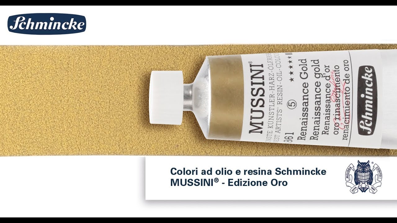 Colori ad olio e resina Schmincke MUSSINI Edizione Oro